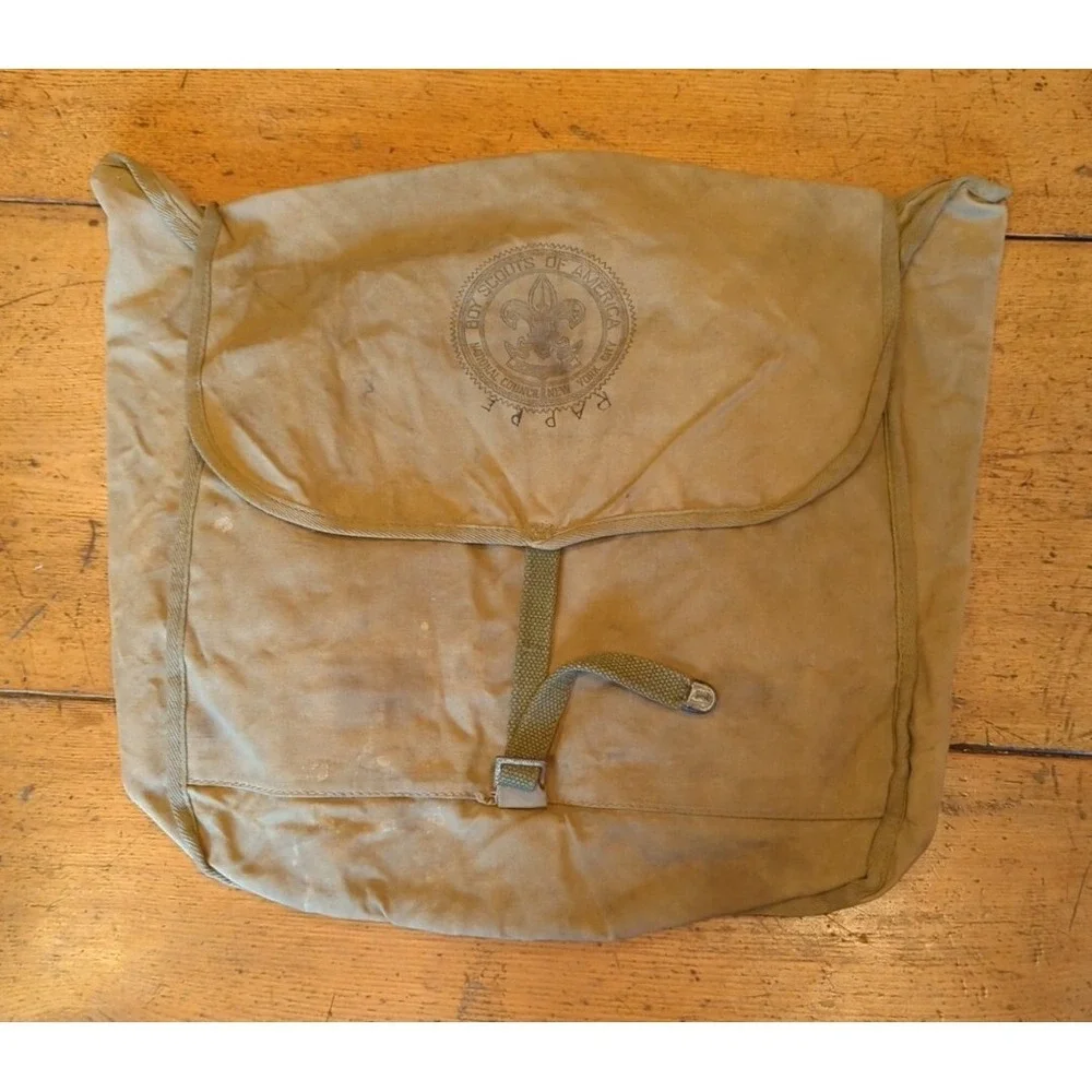 VINTAGE BOY SCOUTS OF AMERICA NATIONAL COUNCIL‎ BACKPACK CANVAS
